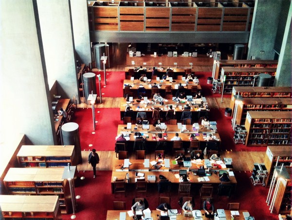 National Library of Paris Tolbiac lecture room