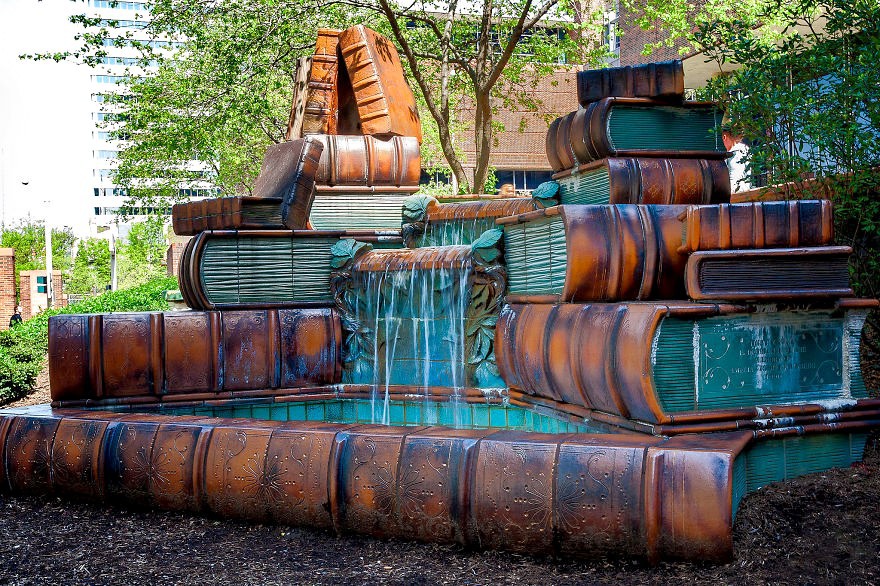 Book Fountain Cincinnati Public Library