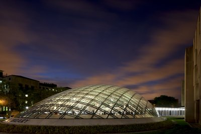 Mansueto-library-glass-dome-sunset