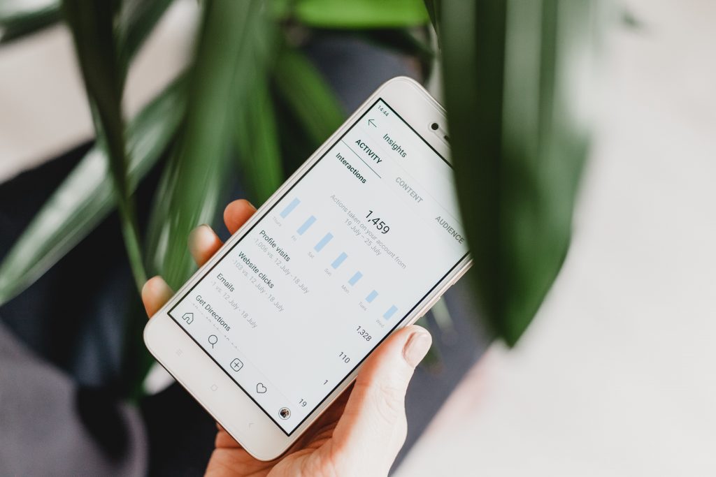 the analytics of your instagram account