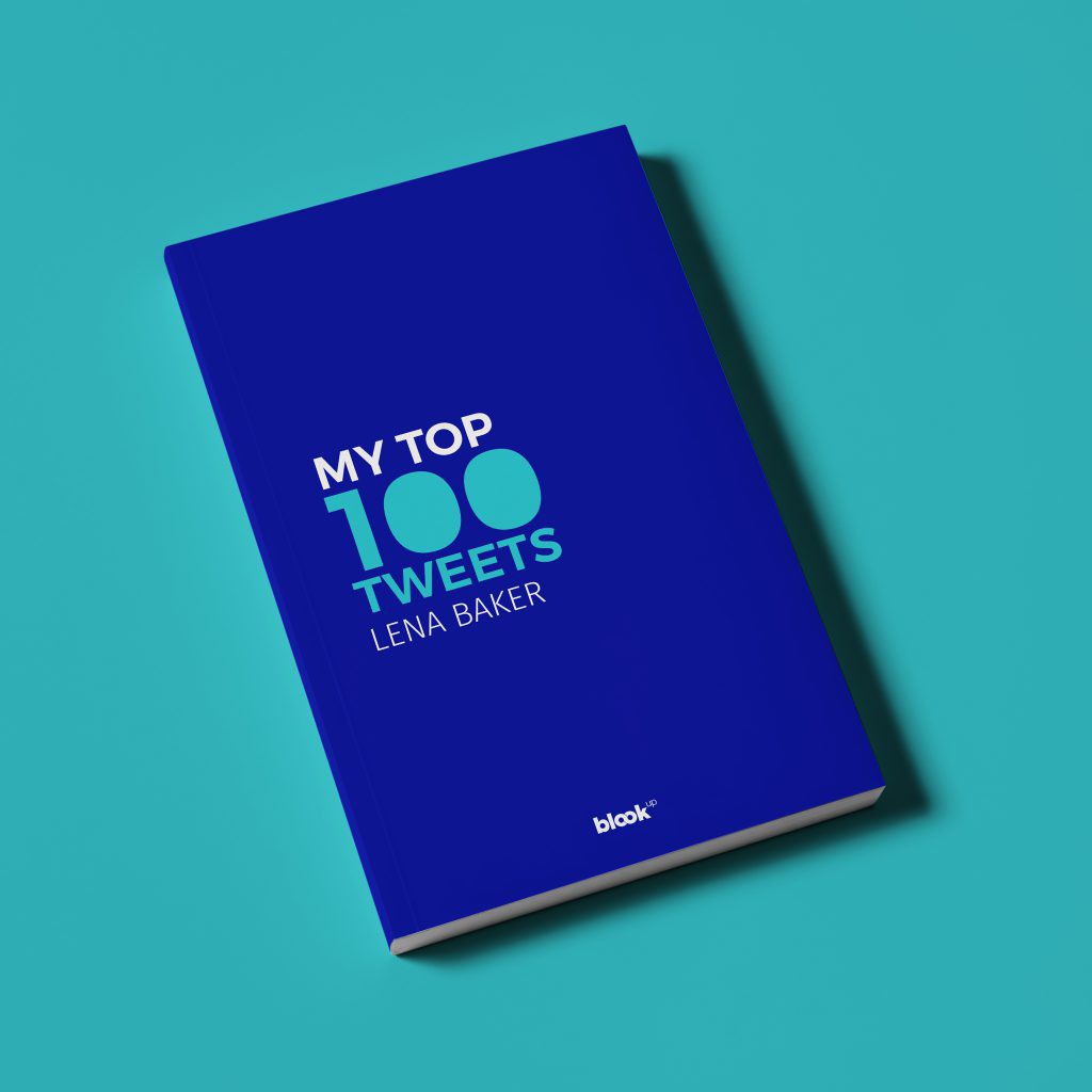 A mockup of the  top 100 Twitter book 